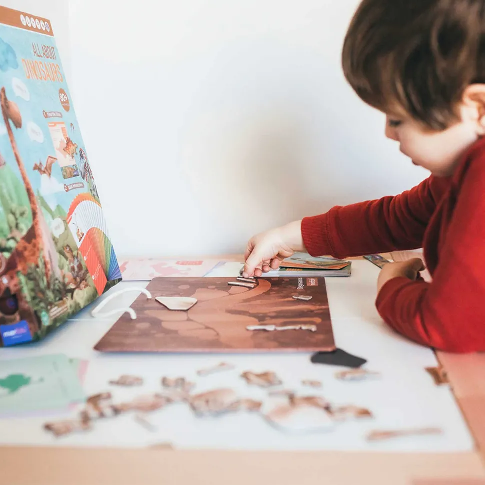 mierEdu All About - Dinosaurs Encyclopedia Magnetic Puzzle