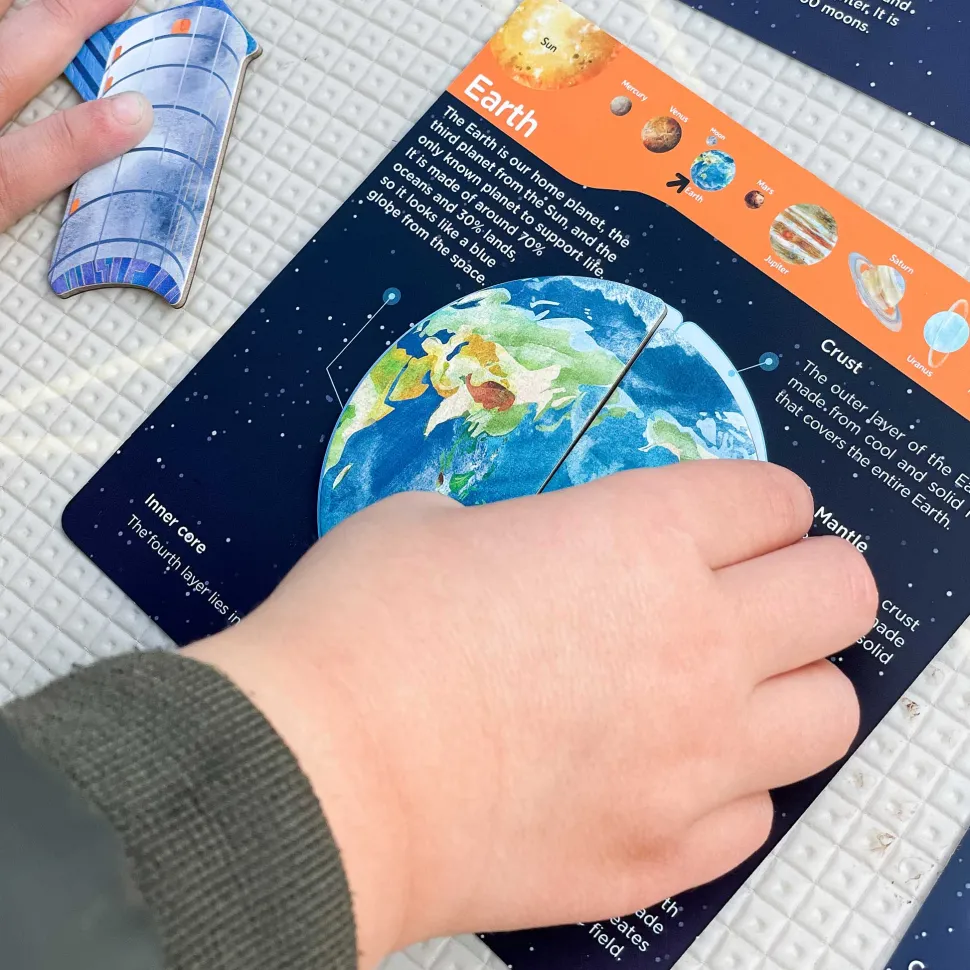 mierEdu All About - Space Encyclopedia Magnetic Puzzle