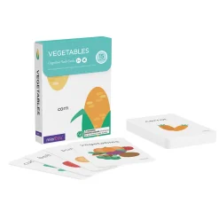 mierEdu Cognitive Flash Cards - Vegetables