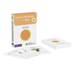 mierEdu Cognitive Flash Cards - Days & Seasons
