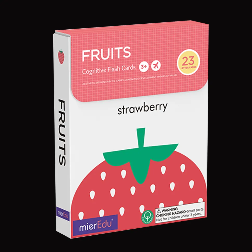mierEdu Cognitive Flash Cards - Fruits