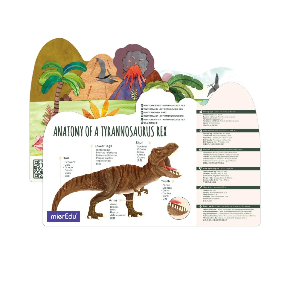 mierEdu 3D Puzzles Tyrannosaurus Rex