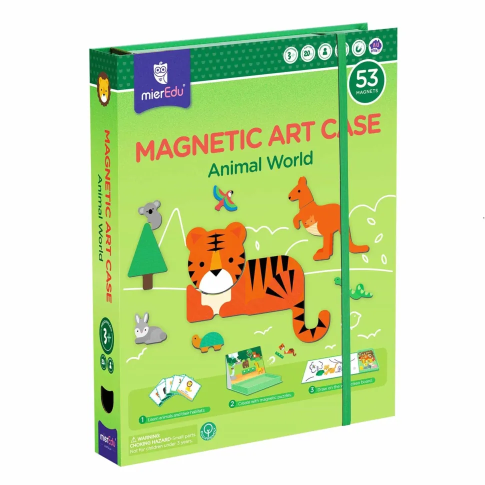 mierEdu Magnetic Art Case - Animal World
