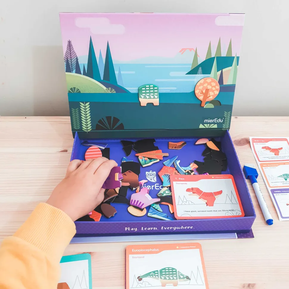 mierEdu Magnetic Art Case - Dino World