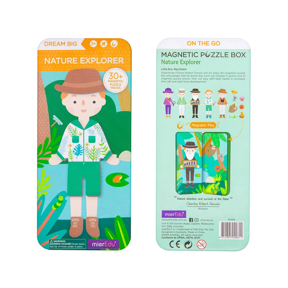 mierEdu Magnetic Puzzle Box - Nature Explorers