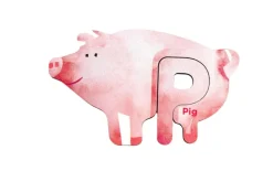 mierEdu Matching ABC Wooden Puzzle Deluxe