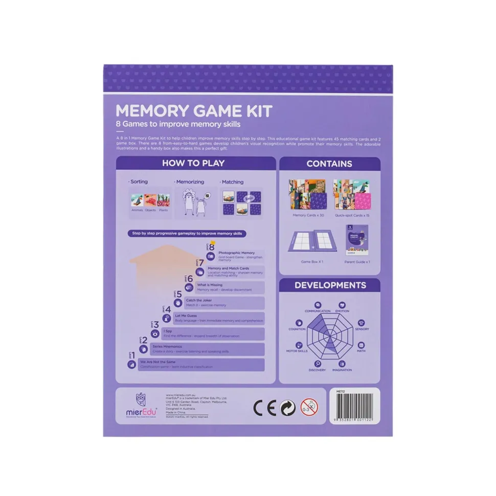 mierEdu Memory Game Kit