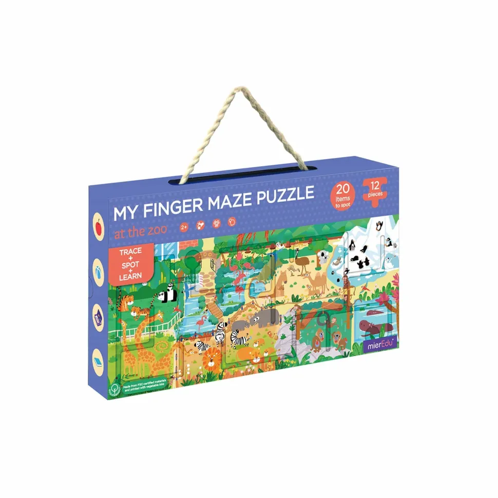 mierEdu My Finger Maze Puzzle - At The Zoo