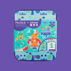 mierEdu Puzzle & Draw Magnetic Kit - Crazy Monsters