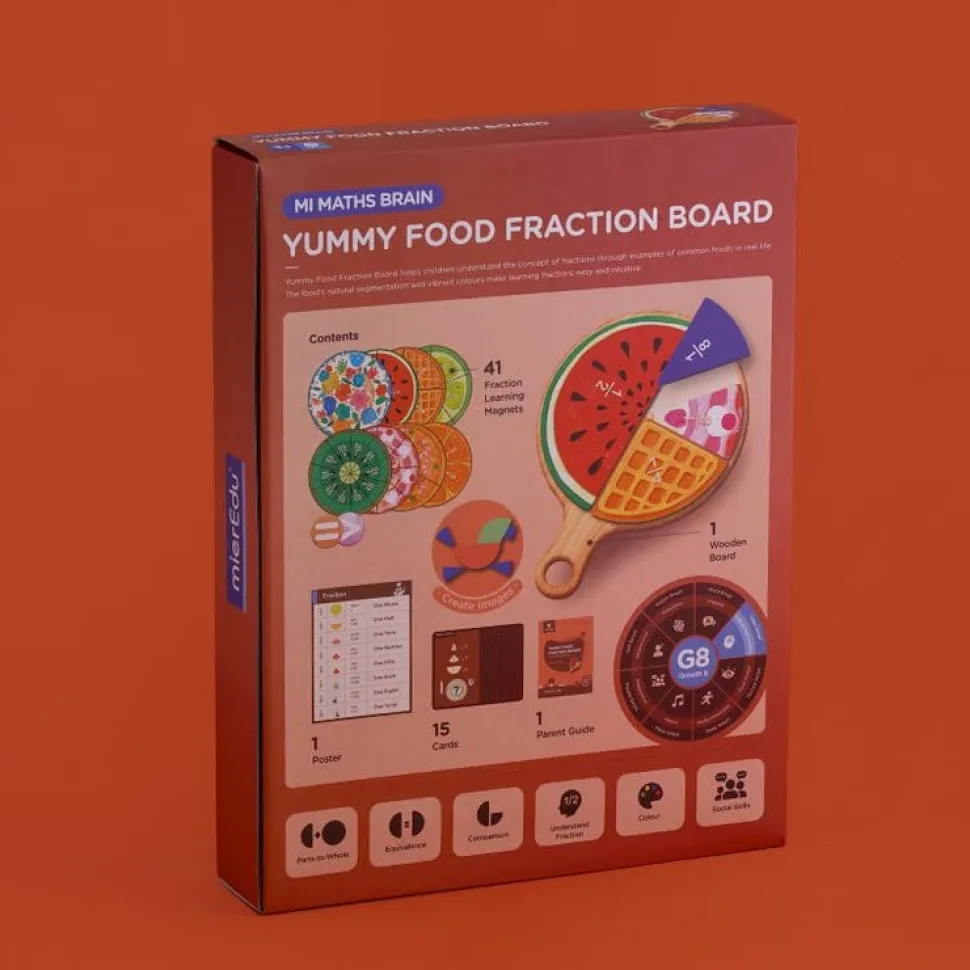 mierEdu Yummy Food Fraction Board