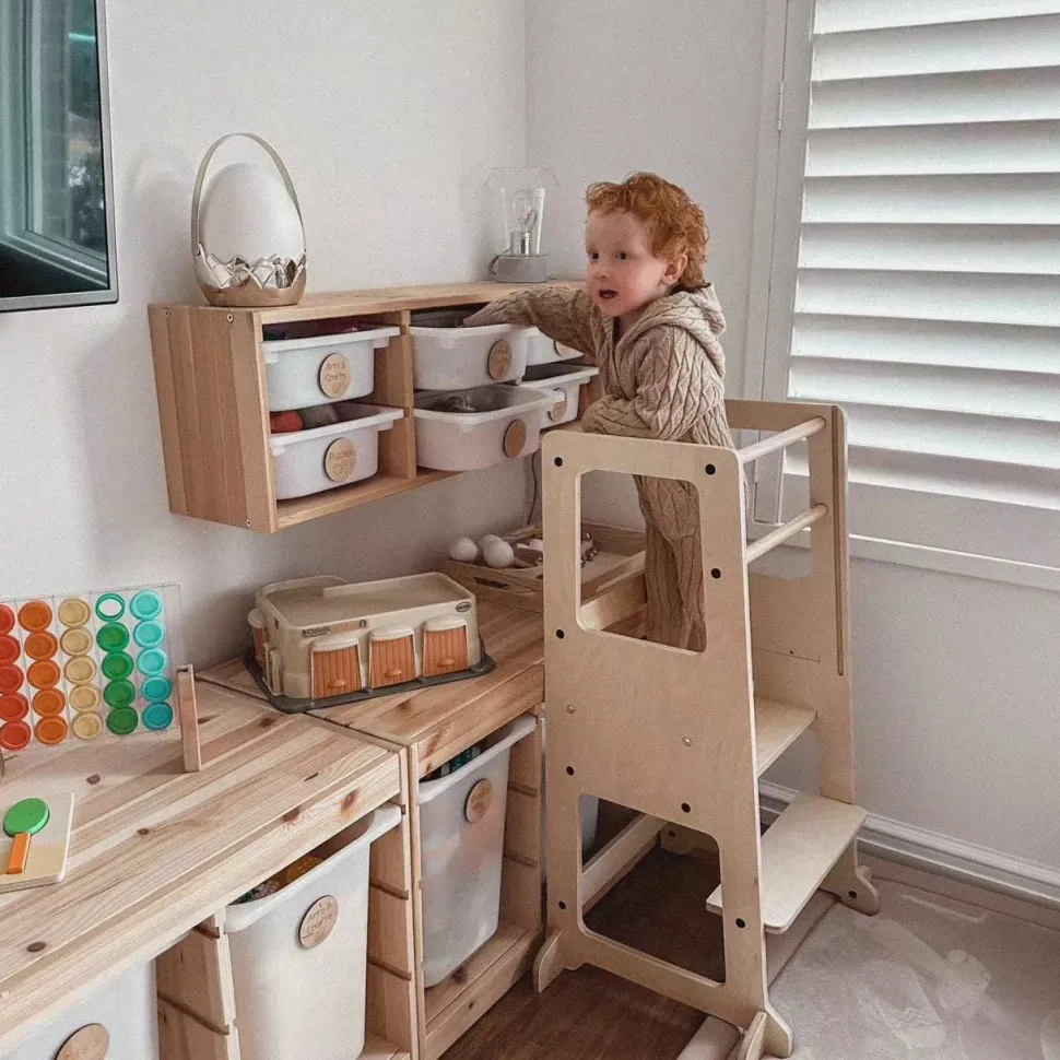 My Duckling Adjustable Learning Tower 2 in 1 –Natural