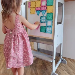 My Duckling Adjustable Learning Tower 2 in 1 –Grey