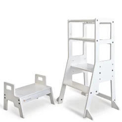 My Duckling Adjustable Learning Tower with Stool -White