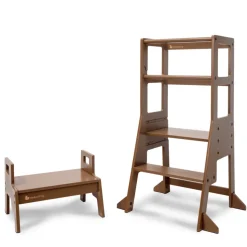My Duckling Adjustable Learning Tower with Stool –Walnut