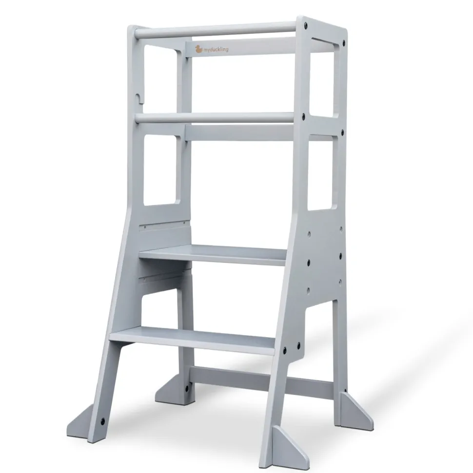 My Duckling Adjustable Learning Tower with Stool –Grey