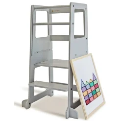 My Duckling Adjustable Learning Tower 2 in 1 –Grey