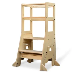 My Duckling Adjustable Learning Tower with Stool –Natural