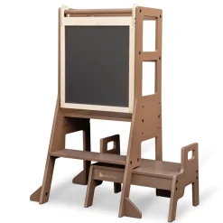 My Duckling Adjustable Learning Tower with Stool –Walnut