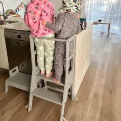 My Duckling Adjustable Learning Tower with Stool –Grey