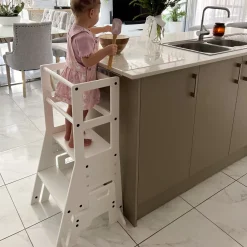 My Duckling Adjustable Learning Tower with Stool -White