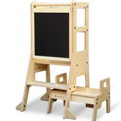 My Duckling Adjustable Learning Tower with Stool –Natural
