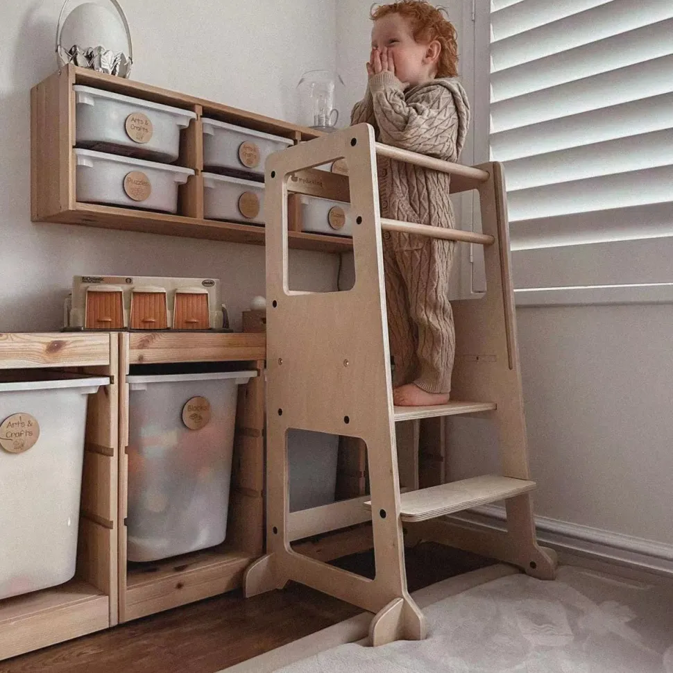 My Duckling Adjustable Learning Tower 2 in 1 –Natural