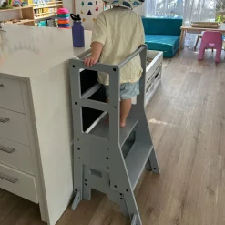 My Duckling Adjustable Learning Tower with Stool –Grey