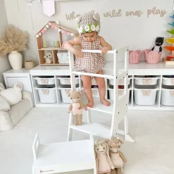 My Duckling Adjustable Learning Tower with Stool -White