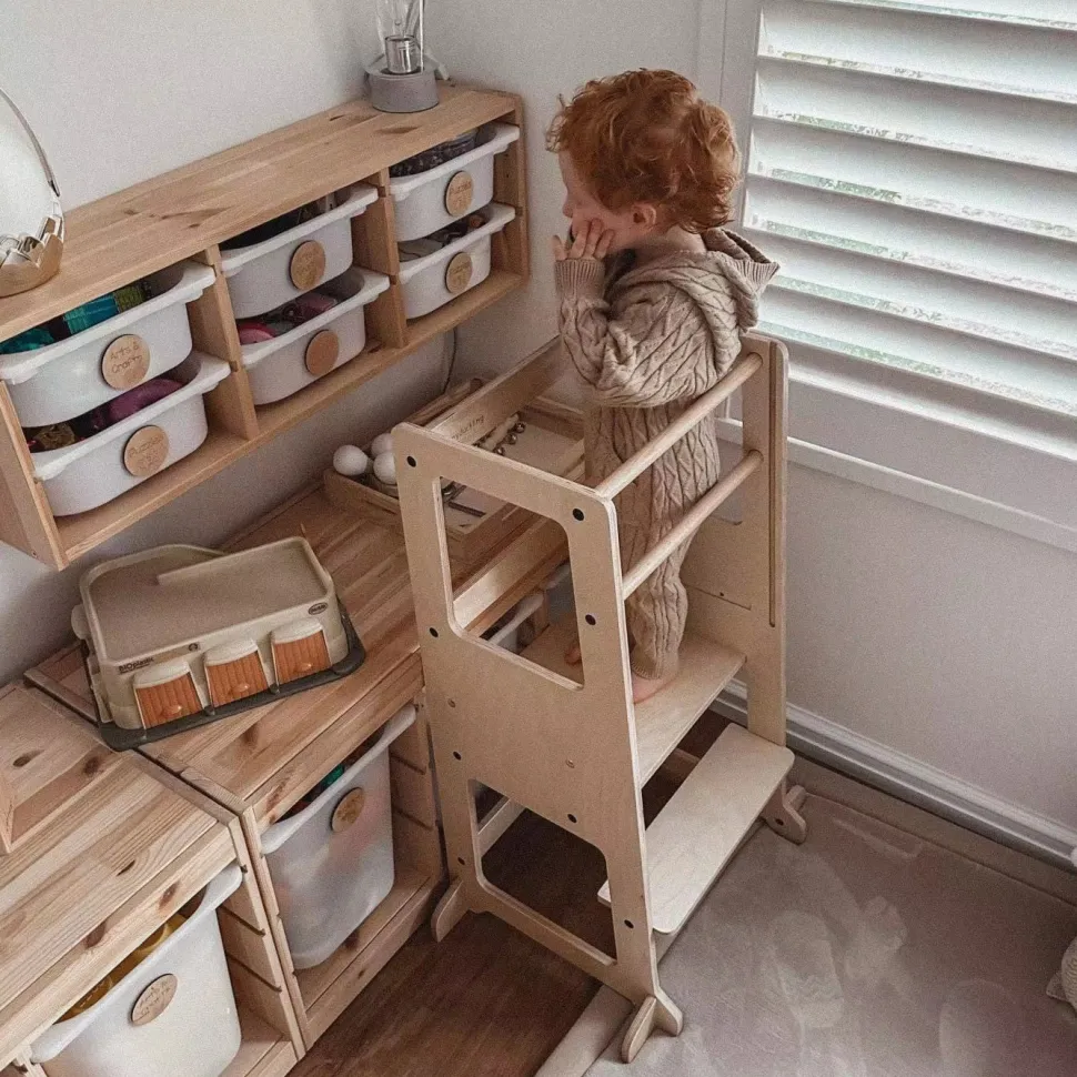 My Duckling Adjustable Learning Tower 2 in 1 –Natural