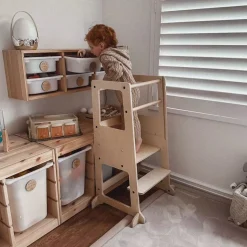 My Duckling Adjustable Learning Tower 2 in 1 –Natural