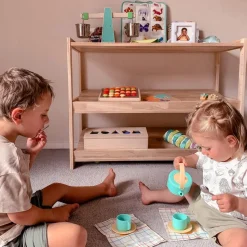 My Duckling Adjustable Solid Wood 3 Layer Storage Shelf
