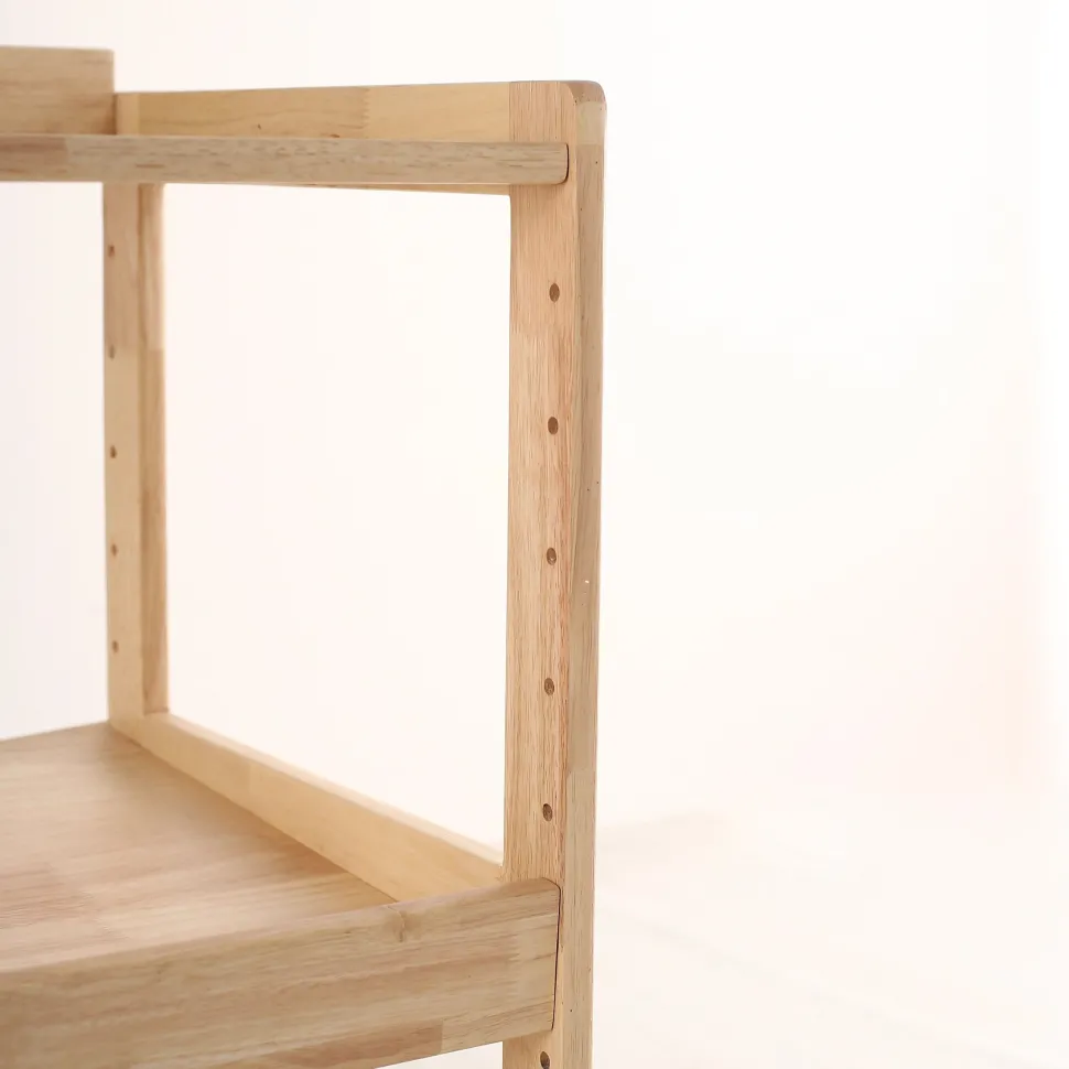 My Duckling Adjustable Solid Wood 3 Layer Storage Shelf