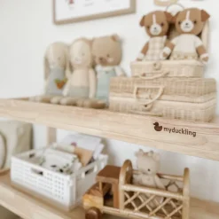 My Duckling Adjustable Solid Wood 3 Layer Storage Shelf