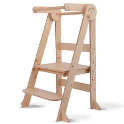 My Duckling Deluxe Folding Adjustable Learning Tower - Natural
