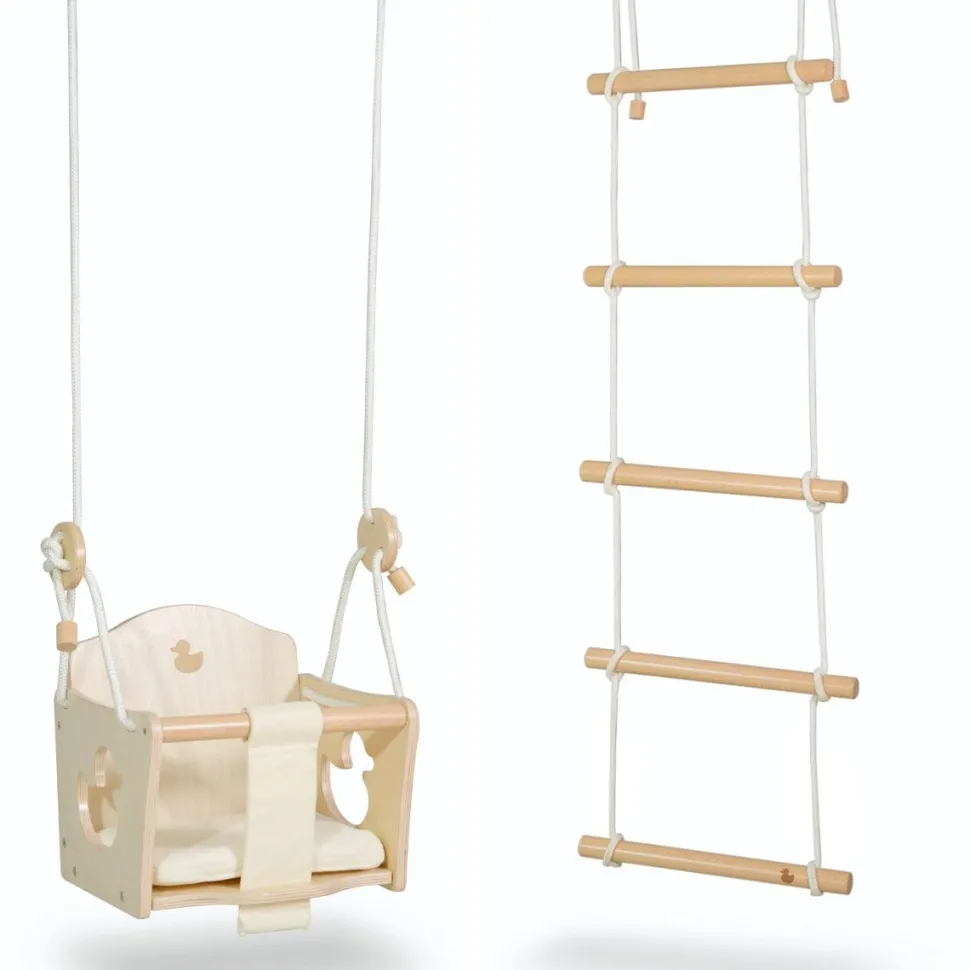 My Duckling Felix Baby Swing Seat&Felix Kids Climbing Ladder Set