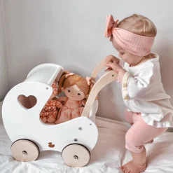 My Duckling Isla Doll Pram Walker - White