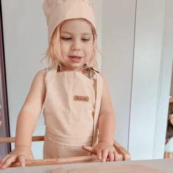 My Duckling Kids Chef Apron & Hat Set-Cream