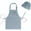 My Duckling Kids Chef Apron & Hat Set-Blue