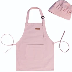 My Duckling Kids Chef Apron & Hat Set-Pink