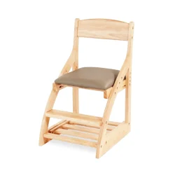My Duckling Montessori Kids Height Adjustable Dining Chair - Khaki