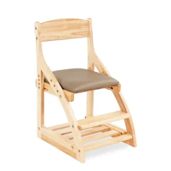 My Duckling Montessori Kids Height Adjustable Dining Chair - Khaki