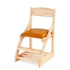 My Duckling Montessori Kids Height Adjustable Dining Chair - Orange