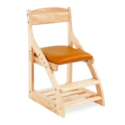 My Duckling Montessori Kids Height Adjustable Dining Chair - Orange