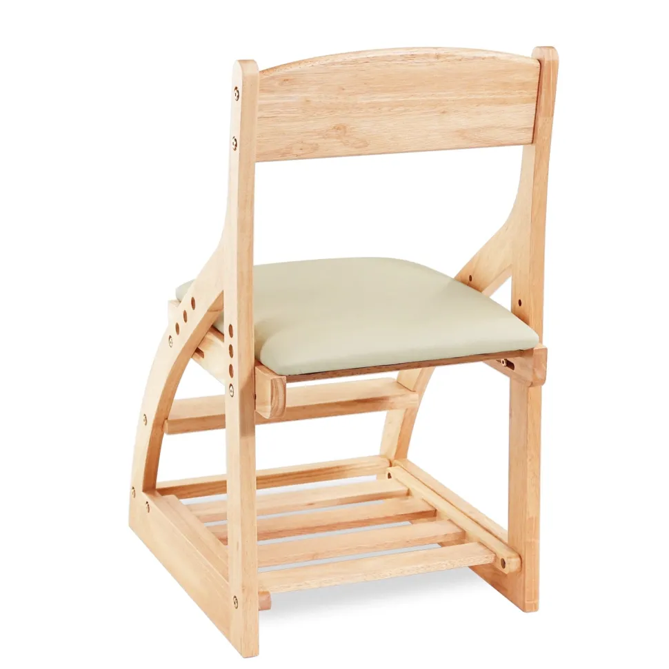 My Duckling Montessori Kids Height Adjustable Dining Chair - Off White