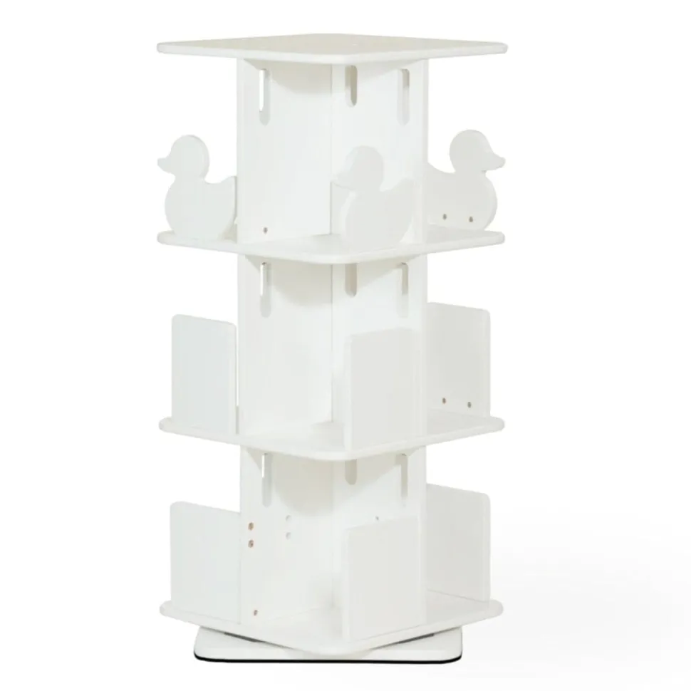 My Duckling Montessori Rotating Bookcase - White