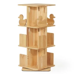 My Duckling Montessori Rotating Bookcase - Natural