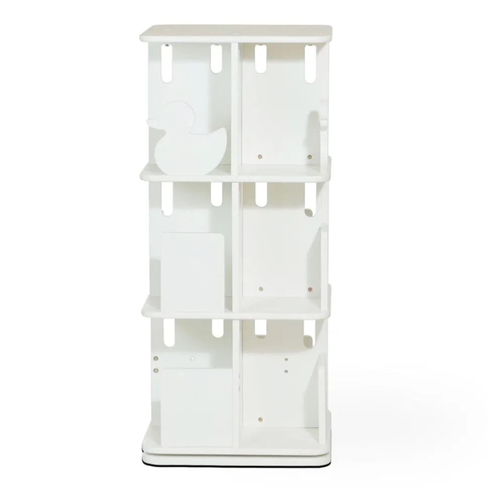 My Duckling Montessori Rotating Bookcase - White
