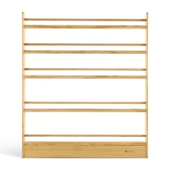 My Duckling NALA 5 Tier Adjustable Solid Wood Bookshelf