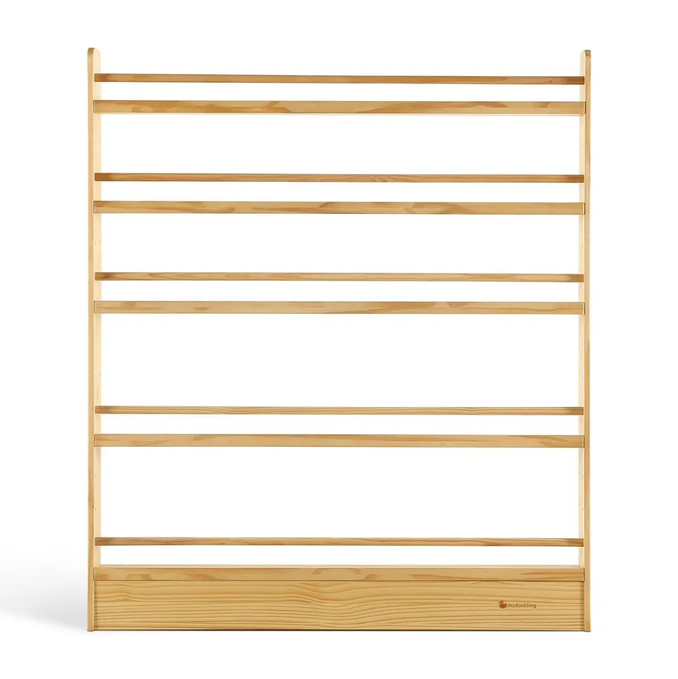 My Duckling NALA 5 Tier Adjustable Solid Wood Bookshelf