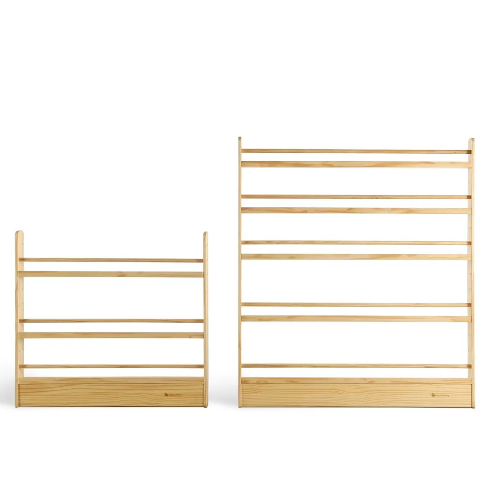 My Duckling NALA 5 Tier Adjustable Solid Wood Bookshelf